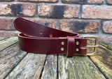 Oak Buffalo Plain Leather Belt. Choice of Widths & Buckles.