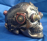 Steampunk Cranial Optic Enhancer Skull Trinket Box. Veronese Studio Collection
