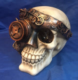 Steampunk Monocle Man Skull by Nemesis Now