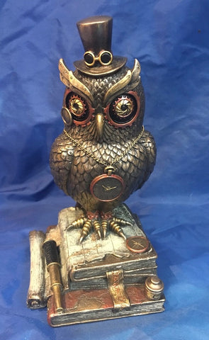 Steampunk Time Wise Owl Ornament. Veronese Studio Collection