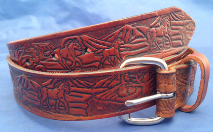 Belts - all handmade 100% real leather.