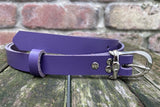 Plain leather 19mm wide belt with nickle plated steel buckle. Choice of 13 colours 685H