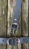 Plain leather 19mm wide belt with nickle plated steel buckle. Choice of 13 colours 692