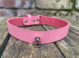 Add your own pendant leather choker approx 19mm wide. Choice of 13 colours and spikes.
