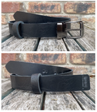 Buffalo leather 30mm wide belt with or without removable zinc antique silver buckle. Choice of 9 colours