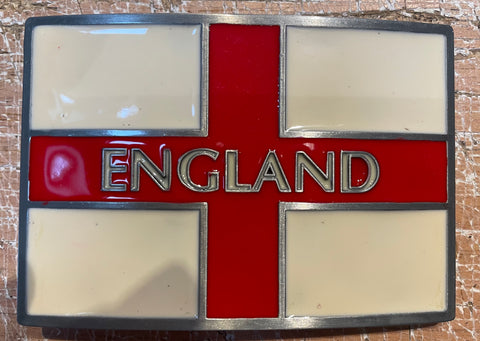 St Georges cross England metal belt buckle BK01