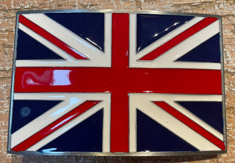 Union Jack metal belt buckle BK02