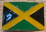 Jamaican flag metal belt buckle BK03
