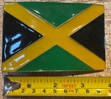 Jamaican flag metal belt buckle BK03