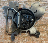 Viking axe metal belt buckle BK07