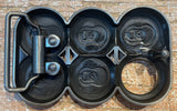 Six pack metal belt buckle BK13