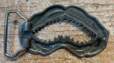 Shark jaw metal belt buckle BK18