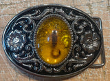 Scorpion in resin metal belt buckle BK30