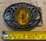 Scorpion in resin metal belt buckle BK30