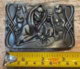 Death cards metal belt buckle BK32
