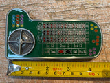Roulette table & spinner wheel metal belt buckle BK34