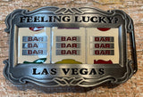 Feeling lucky metal belt buckle BK35