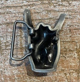 Hand metal belt buckle BK36