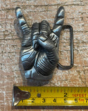Hand metal belt buckle BK36