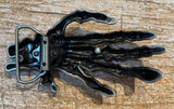 Skeleton hand metal belt buckle BK40