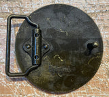 Celtic gold cross metal belt buckle BK45