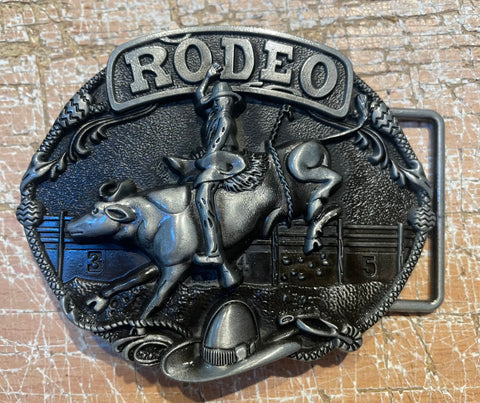 Rodeo metal belt buckle BK46