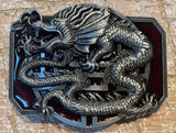 Dragon metal belt buckle BK54