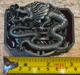 Dragon metal belt buckle BK54