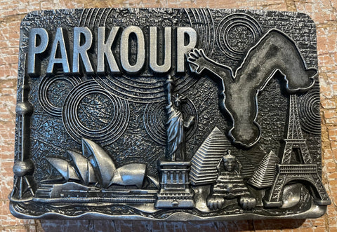 Parkour metal belt buckle BK55
