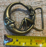 Moon metal belt buckle BK56