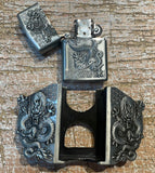 Dragon lighter metal belt buckle BK57