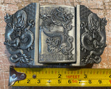 Dragon lighter metal belt buckle BK57