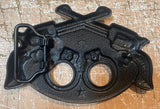 Handcuffs & pistols metal belt buckle BK63