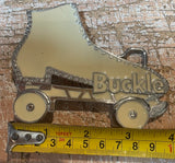 Roller skate metal belt buckle BK64