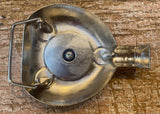 Sneaker spinner flask shaped metal belt buckle BK69 (not a real flask)