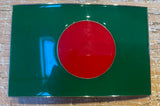 Bangladesh flag metal belt buckle BK77
