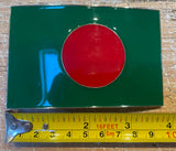 Bangladesh flag metal belt buckle BK77