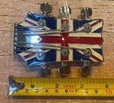 Union Jack flag guitar head flag metal belt buckle BK78