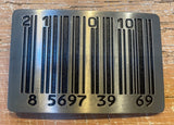 Barcode metal belt buckle BK80