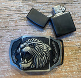 Lion lighter metal belt buckle BK81