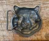 Tiger head metal belt buckle BK86