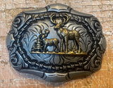 Deer metal belt buckle BK89