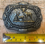 Deer metal belt buckle BK89