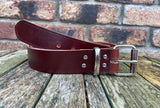 Oak Buffalo Plain Leather Belt. Choice of Widths & Buckles.