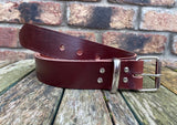 Oak Buffalo Plain Leather Belt. Choice of Widths & Buckles.