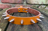 Bullet stud leather choker approx 19mm wide. Choice of 13 colours.