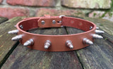 Bullet stud leather choker approx 19mm wide. Choice of 13 colours.