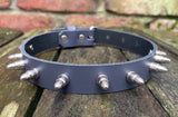 Bullet stud leather choker approx 19mm wide. Choice of 13 colours.