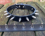 Bullet stud leather choker approx 19mm wide. Choice of 13 colours.