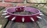 Bullet stud leather choker approx 19mm wide. Choice of 13 colours.